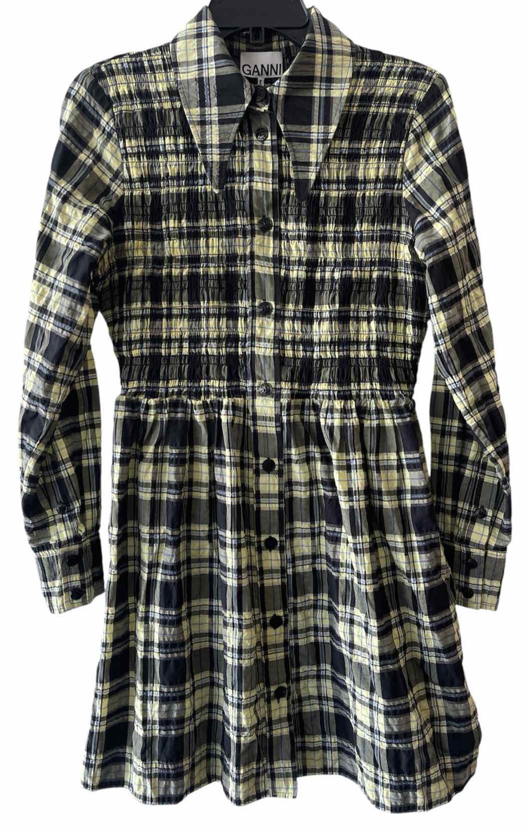 Ganni Yellow Multi Size 36 Dress