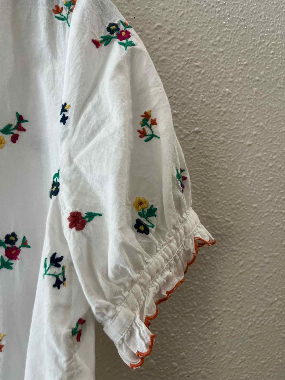 Sezane White Multi Size 38 Shirt