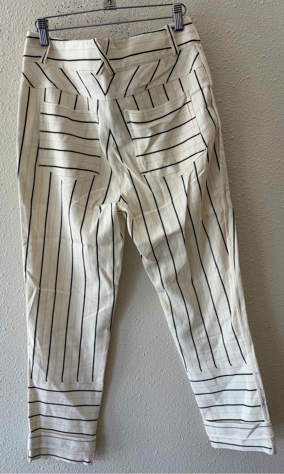 Derek Lam 10 Crosby White Black & Grey Size 6 Pants