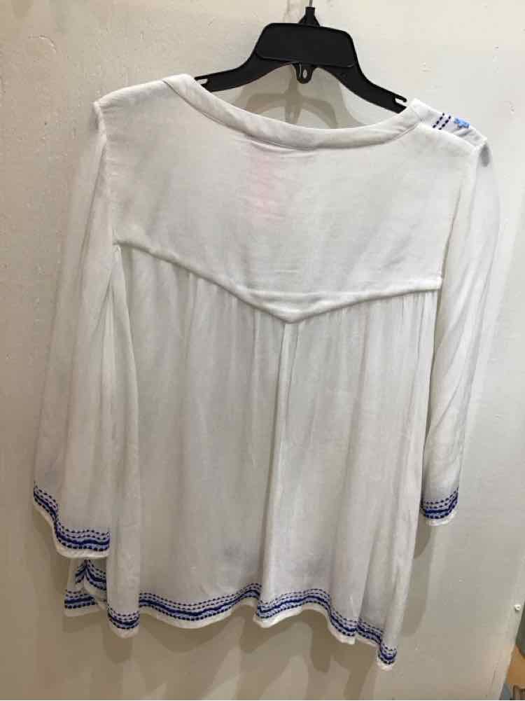 Lovers + freinds White & Blue Size M Shirt