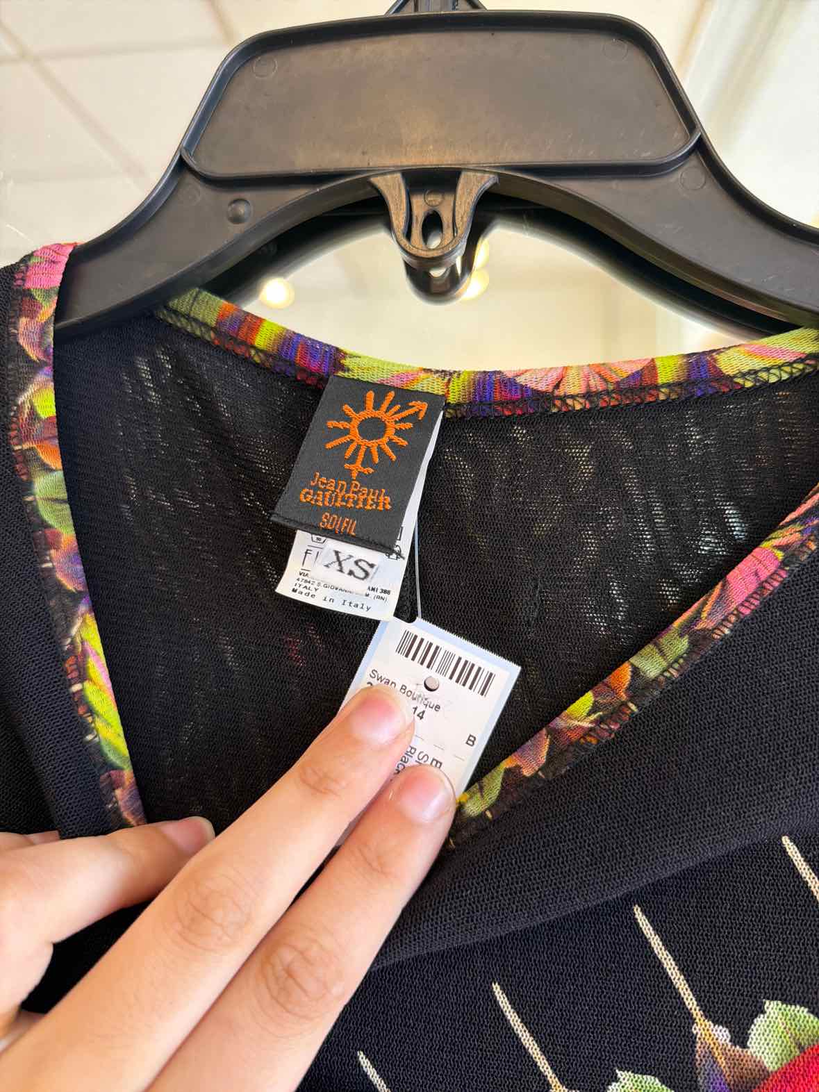 Jean Paul Gaultier Black Multi Size XS Shirt
