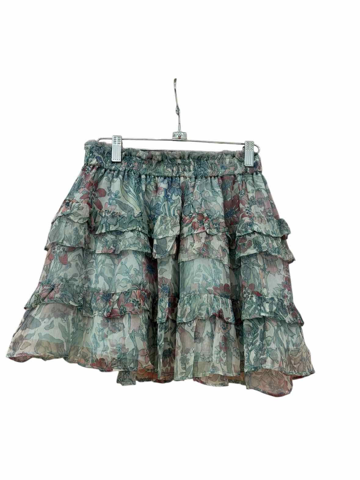 Love Shack Fancy Green/Blue Size XS Skirt