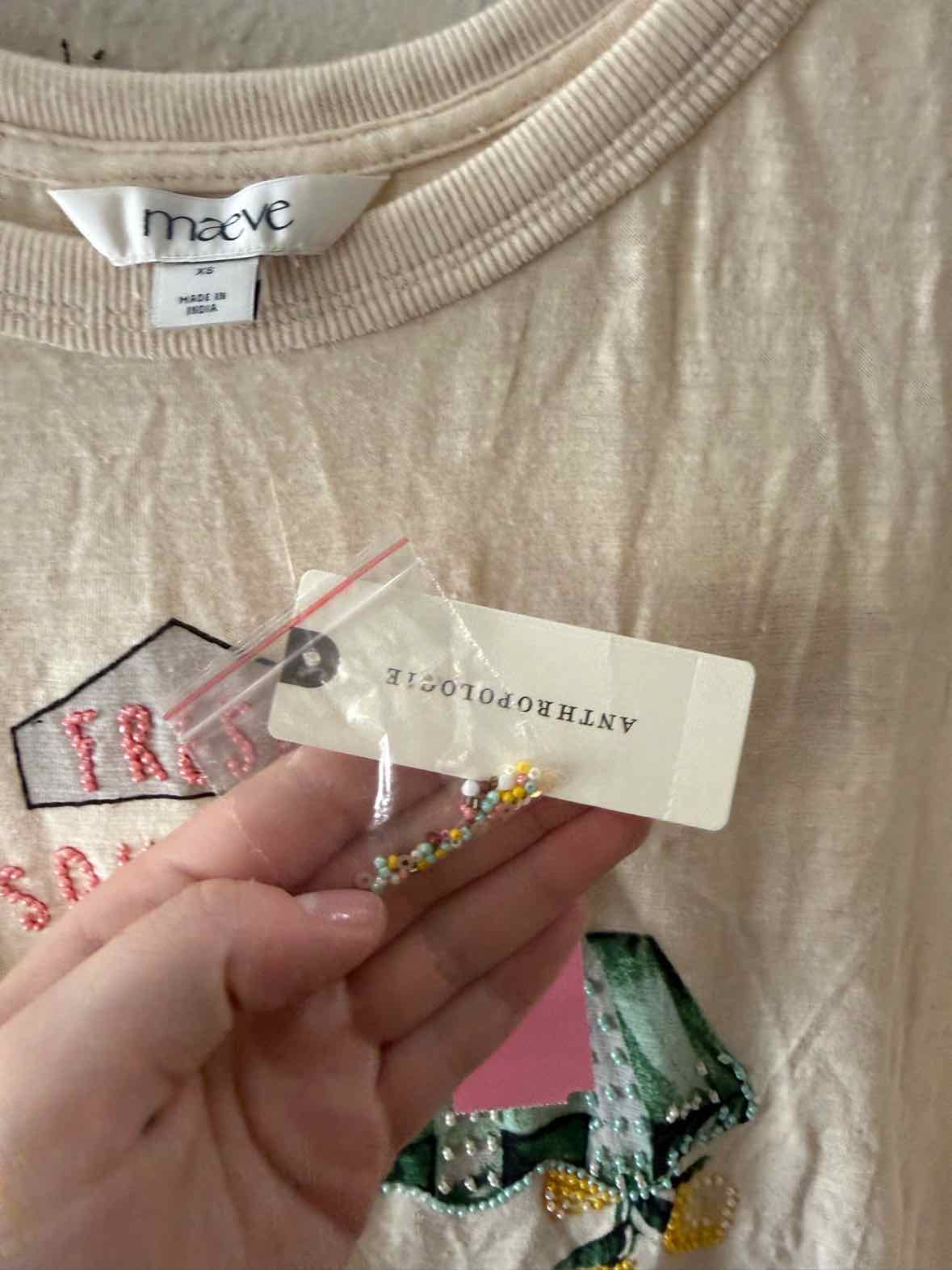 maeve Ivory Multi Size XS Shirt