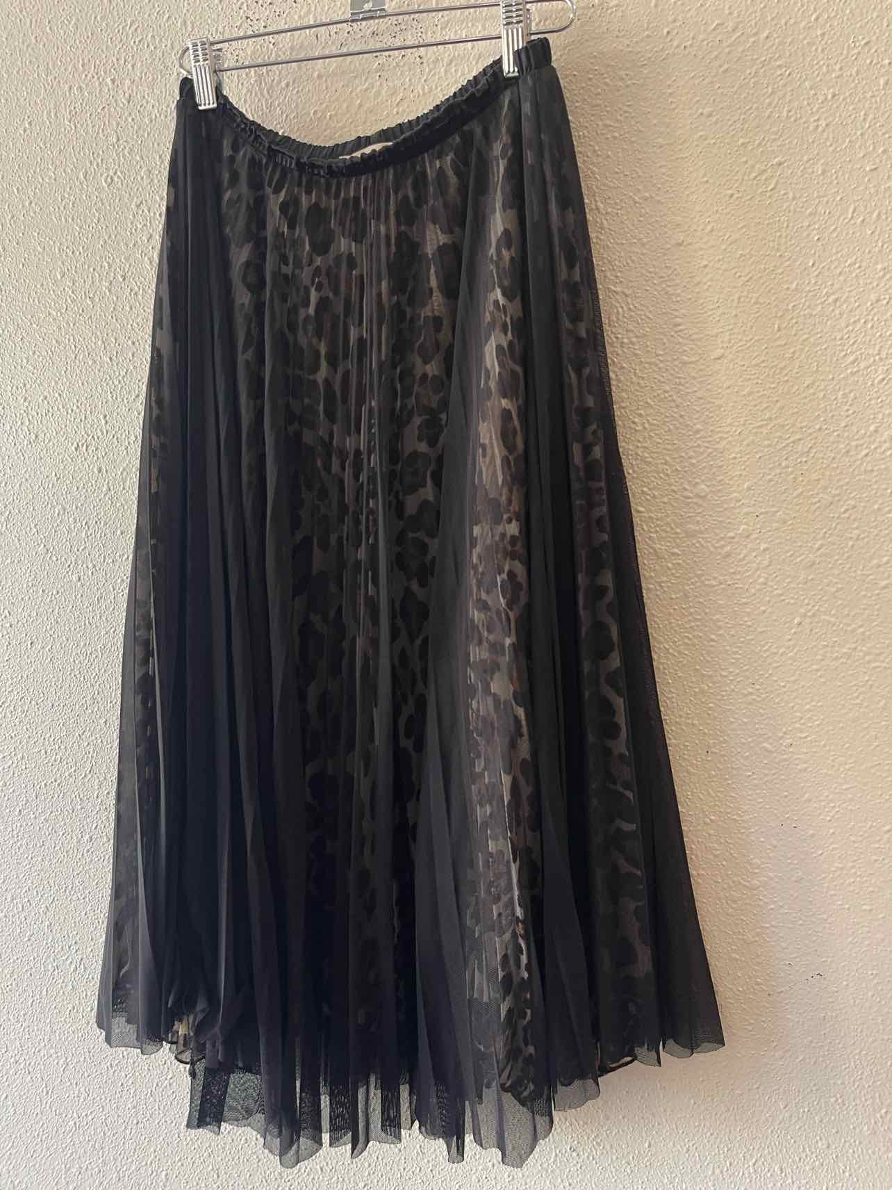 LOYD/FORD Leopard and Black Size 8 Skirt