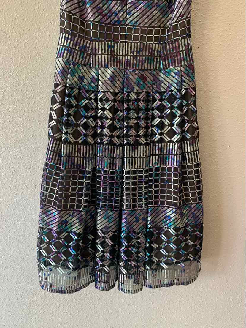 BCBGMax Azria Black Multi Size 4 Dress