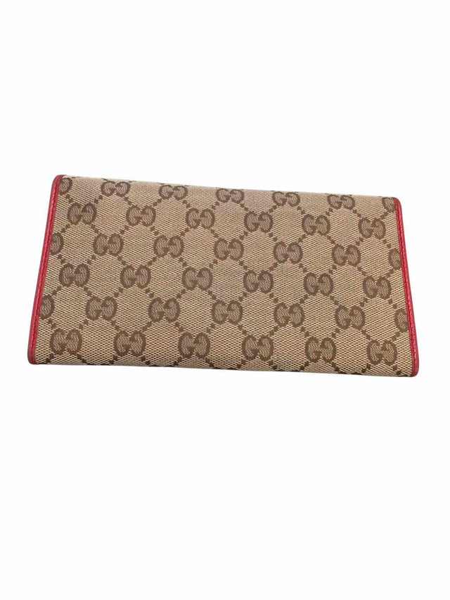 Gucci Beige and Red Wallet