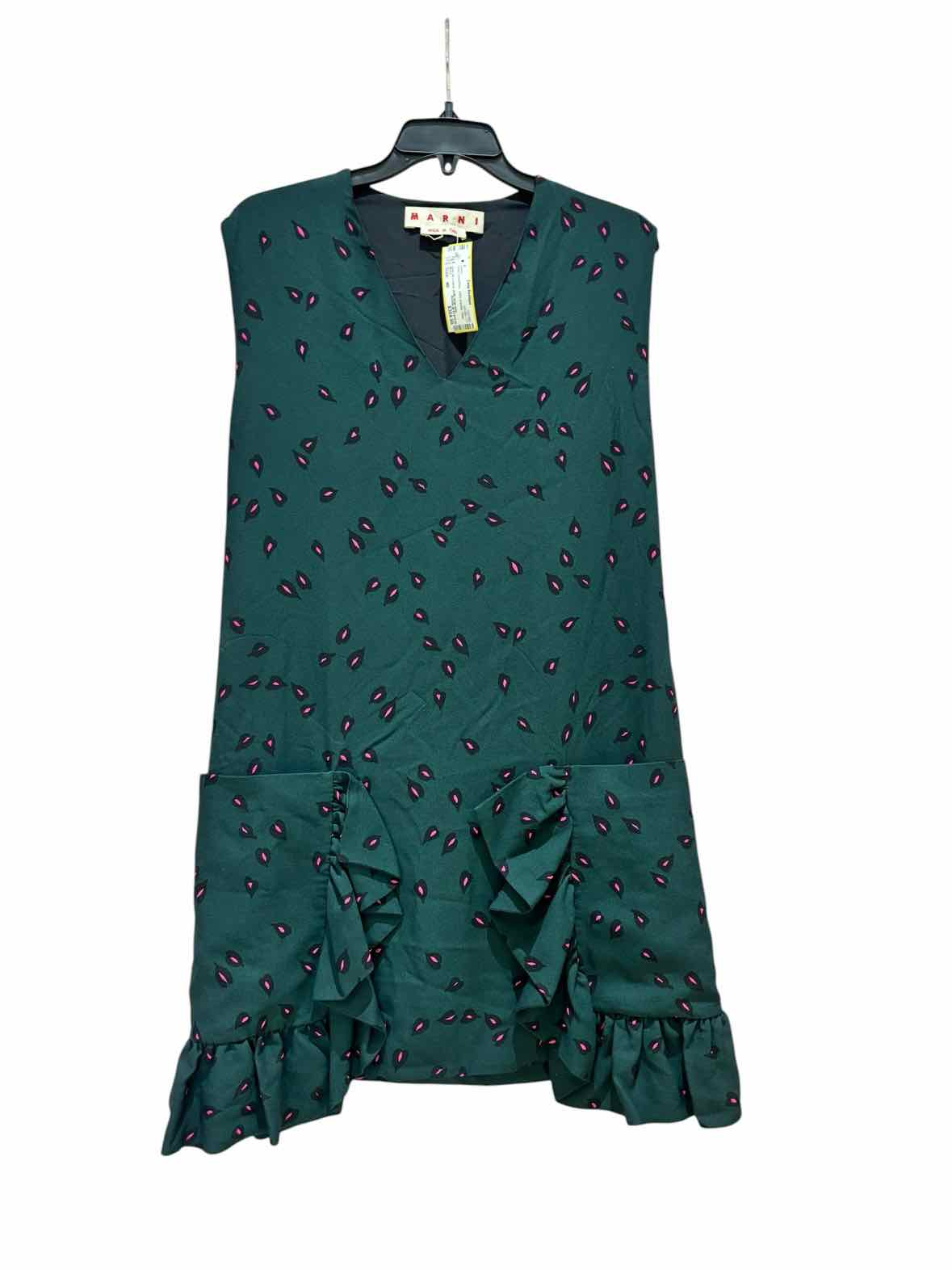 Marni Deep Green/Pink Size 40 Dress