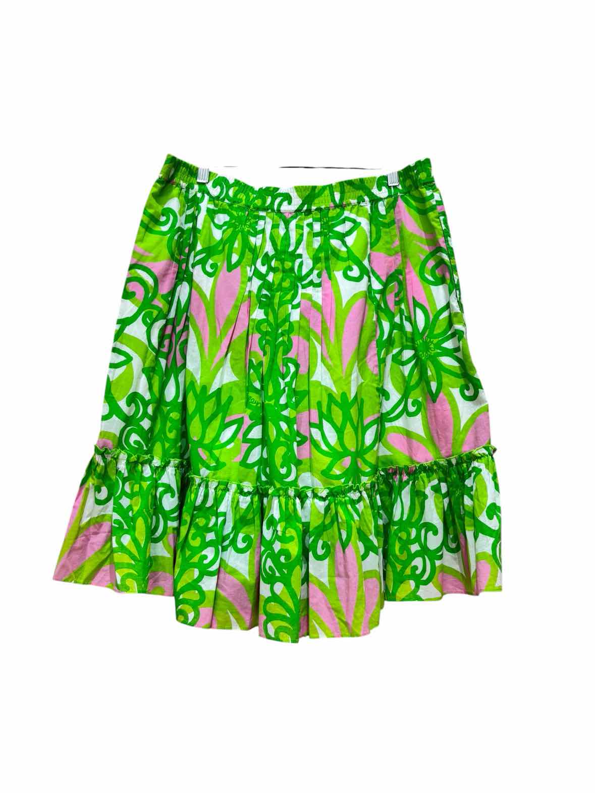 Lily Pulitzer Green and Pink Size L Skirt