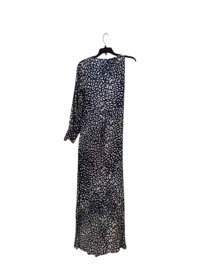 Alexis Blue and White Size L Dress