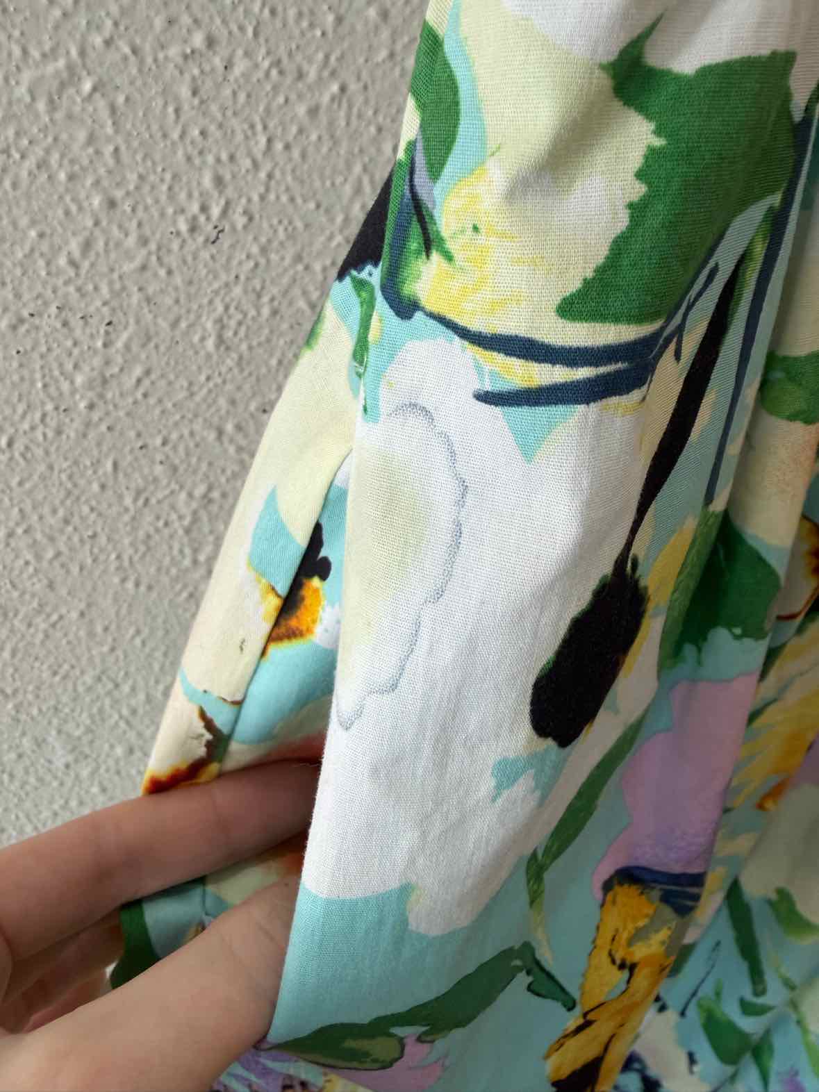 Adrianna Papell Aqua Multi Size 6 Dress