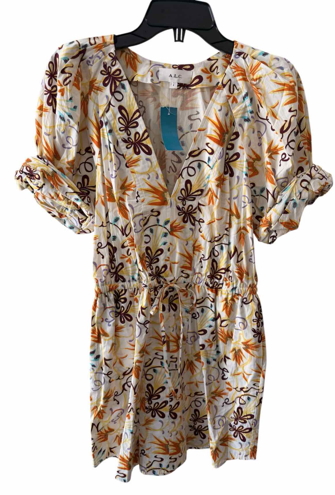 A.L.C. White Multi Size 4 Dress