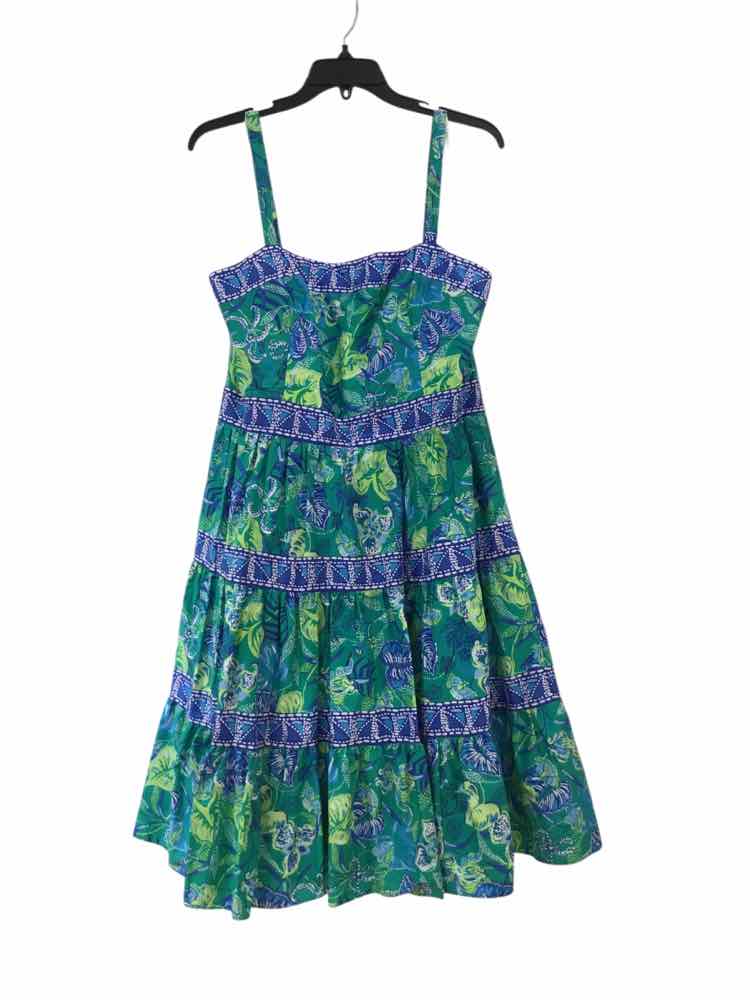 Lilly Pulitzer Green and Blue Size 14 Dress