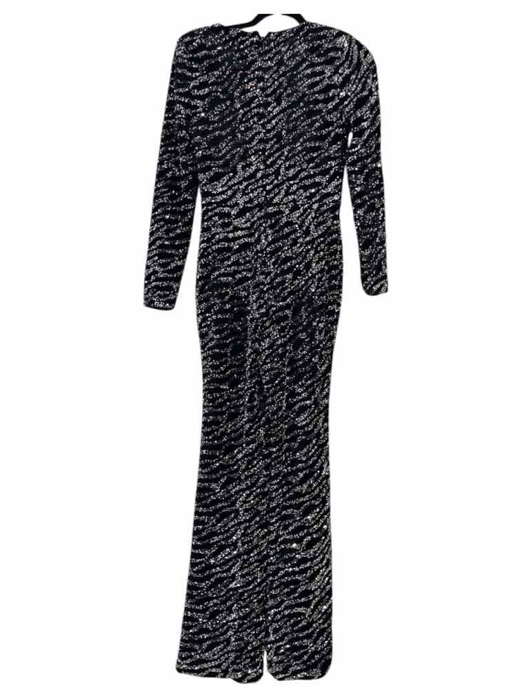 Dress the population Black and silver Size S Jumpsuit