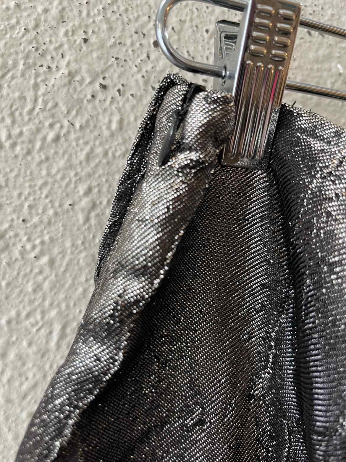 Zara Metallic Gunmetal Size L Skort