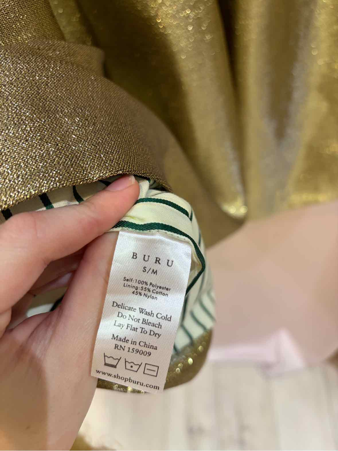 Buru Gold Size S/M Jacket
