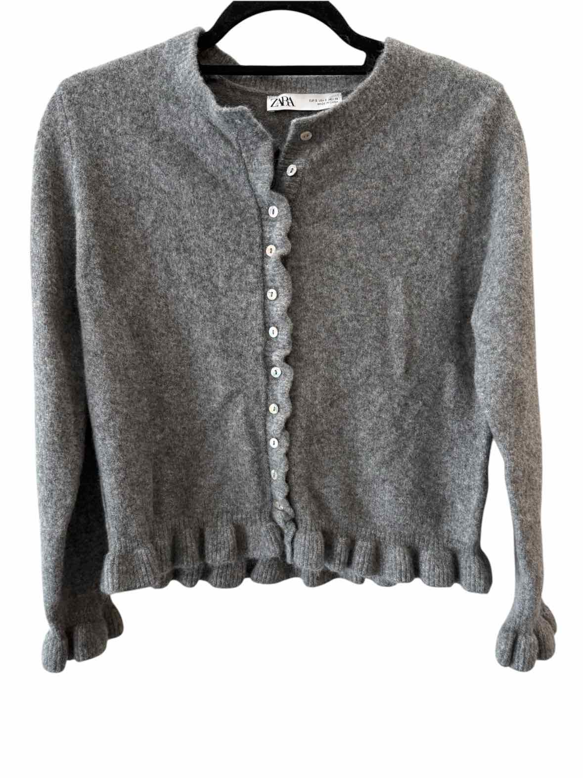 Zara Charcoal Gray Size S Sweater