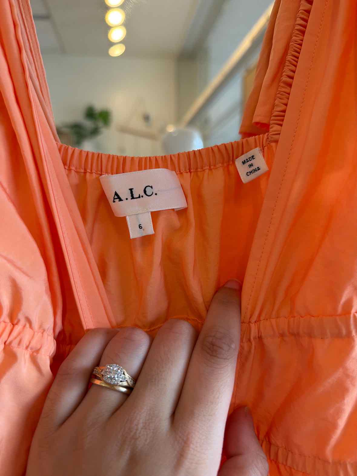 ALC Atlast Classics Orange Size 6 Dress