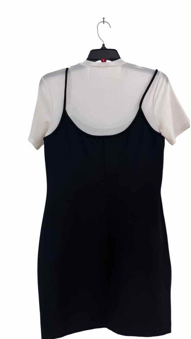 STAUD White/Black Size M Dress