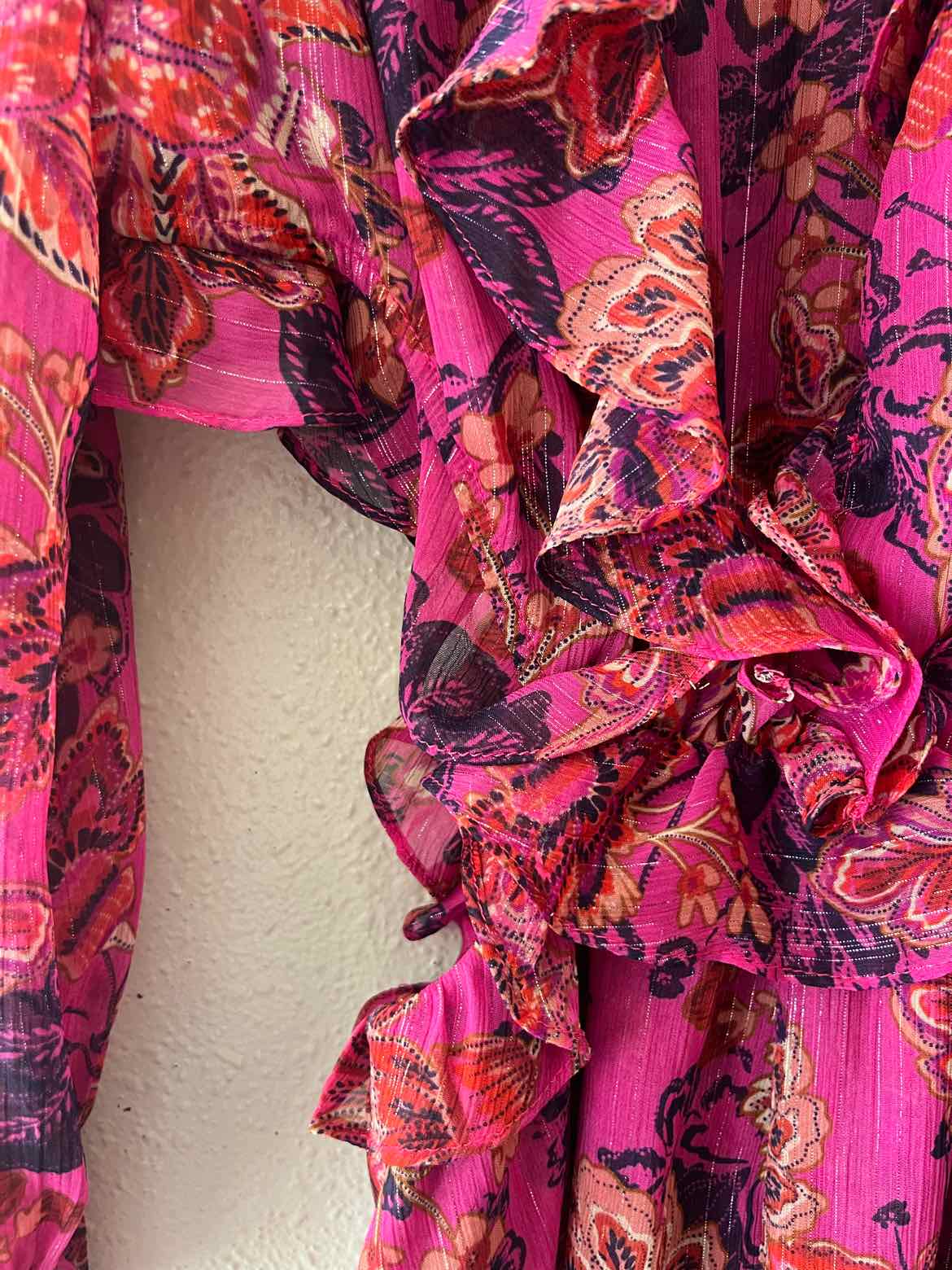Misa LA Fuschia & Blue Size M Dress