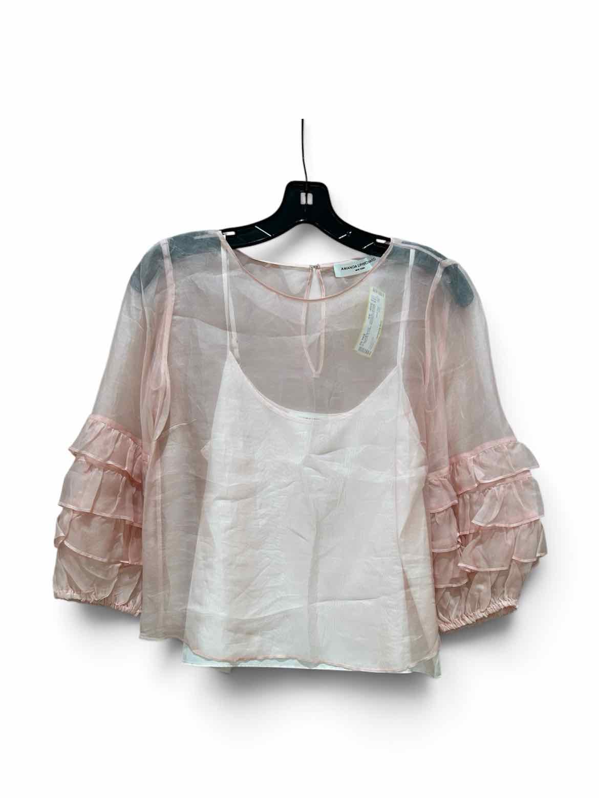 Amanda Uprichard Pink Size XS Shirt