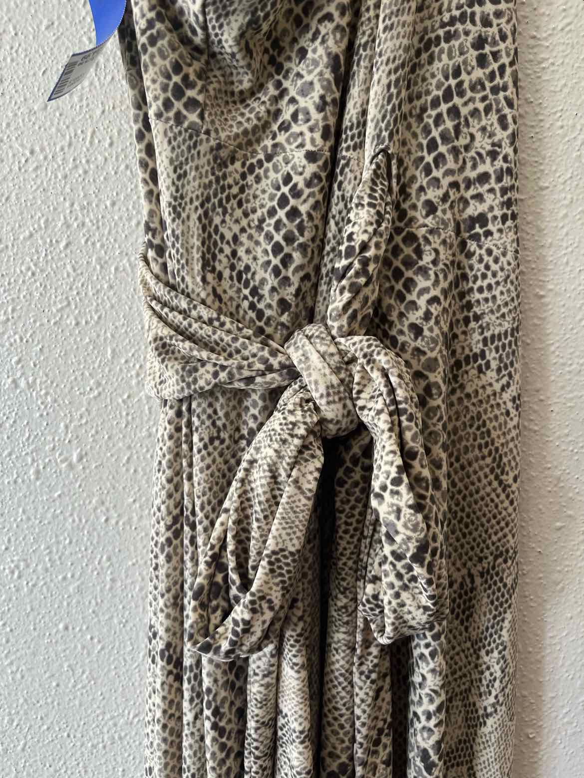 Norma Kamali Cream and Grey Size M Dress