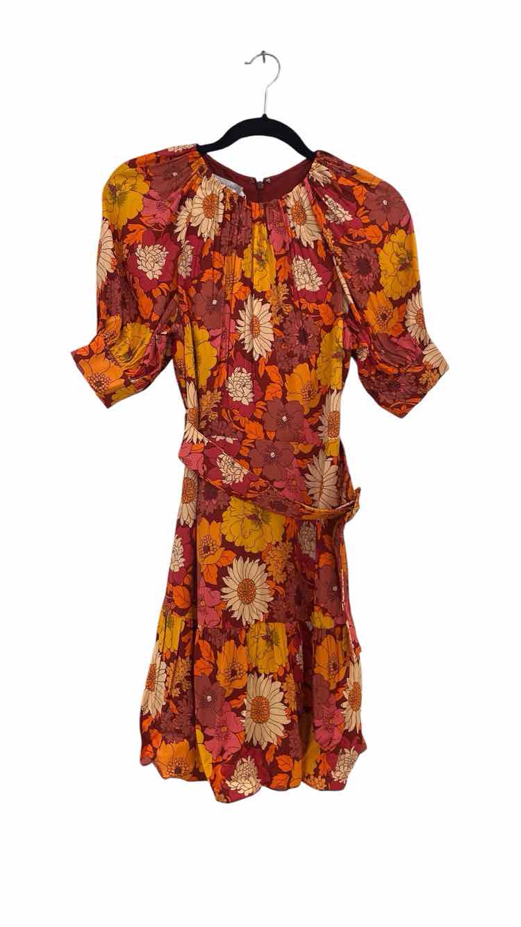 Ted Baker orange and pink Size 1 Dress