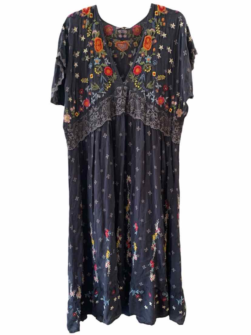 Johnny Was Grey multi Size L Dress
