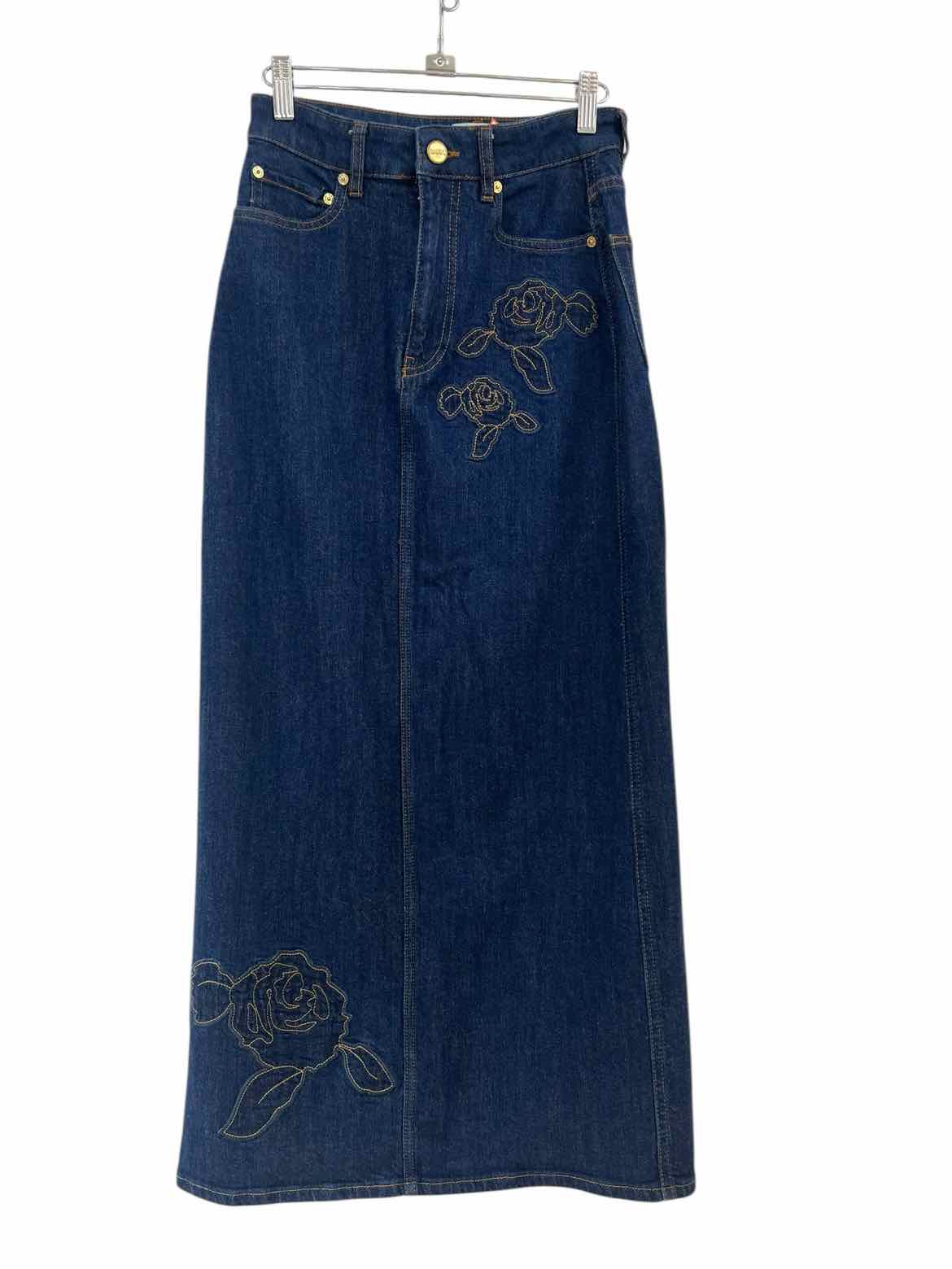 Ganni Dark Wash Size 36 Skirt