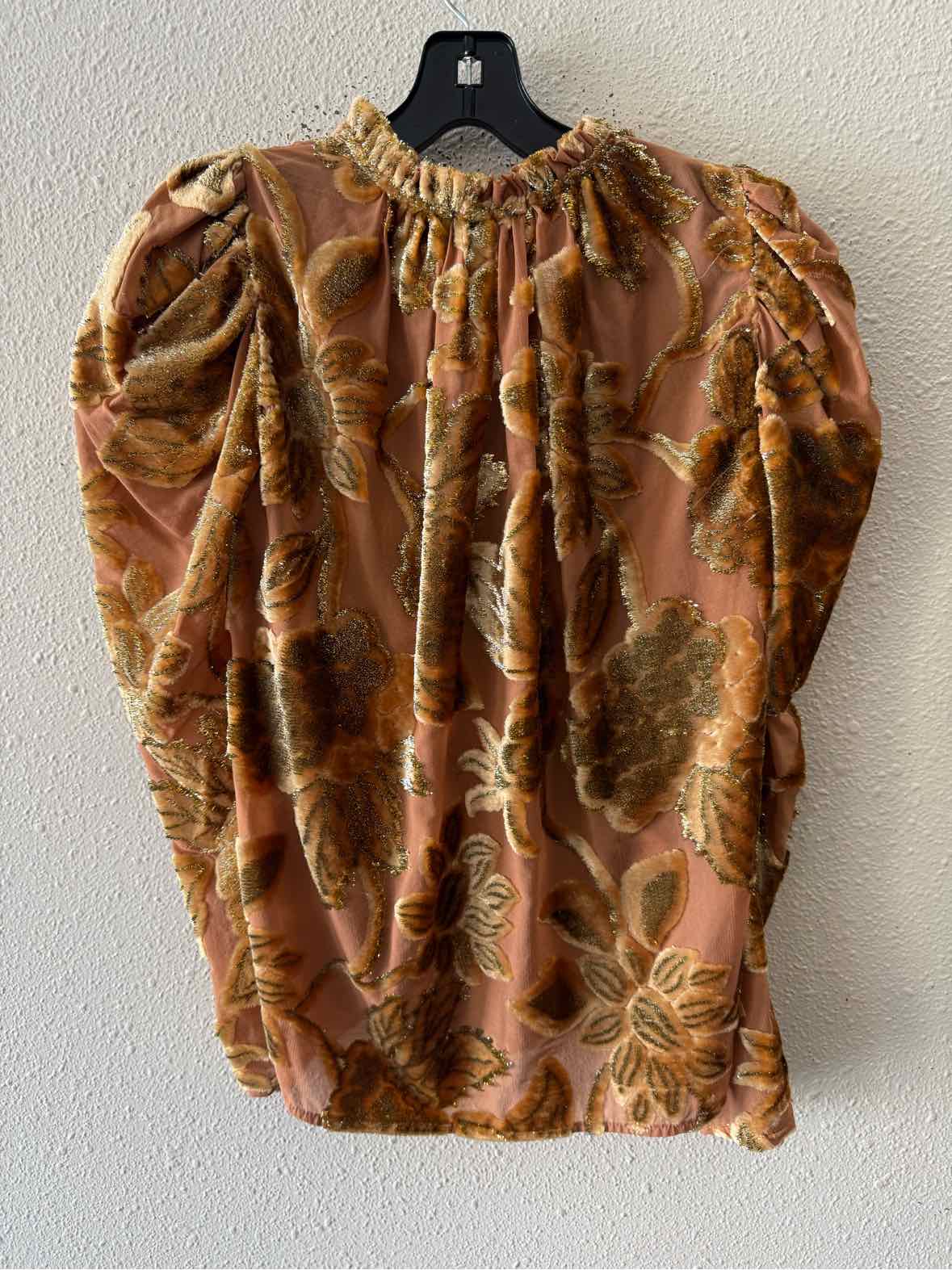 ULLA JOHNSON Gold and Bronze Size 0 Shirt
