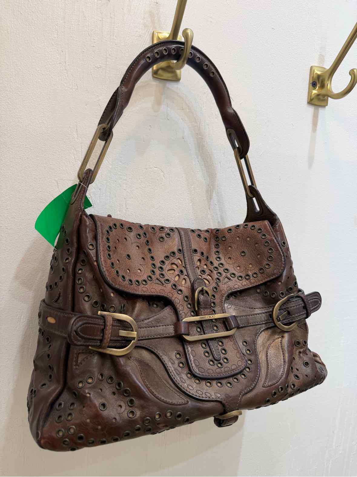 Jimmy Choo Tulita Brown Handbag