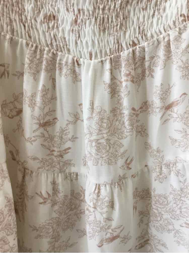 Paper Crane White and Tan Size L Shirt