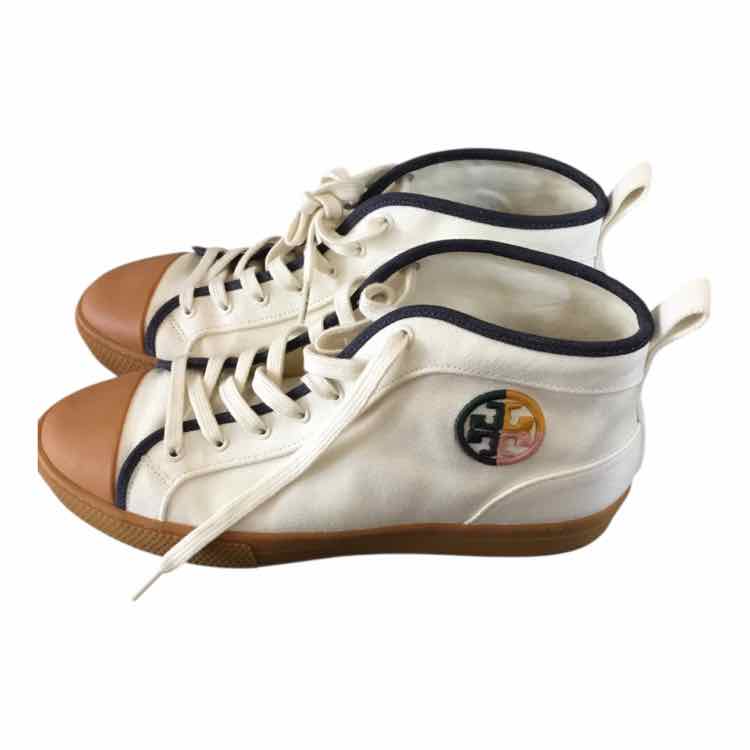 Tory Burch Cream and Navy Size 11 Shoes