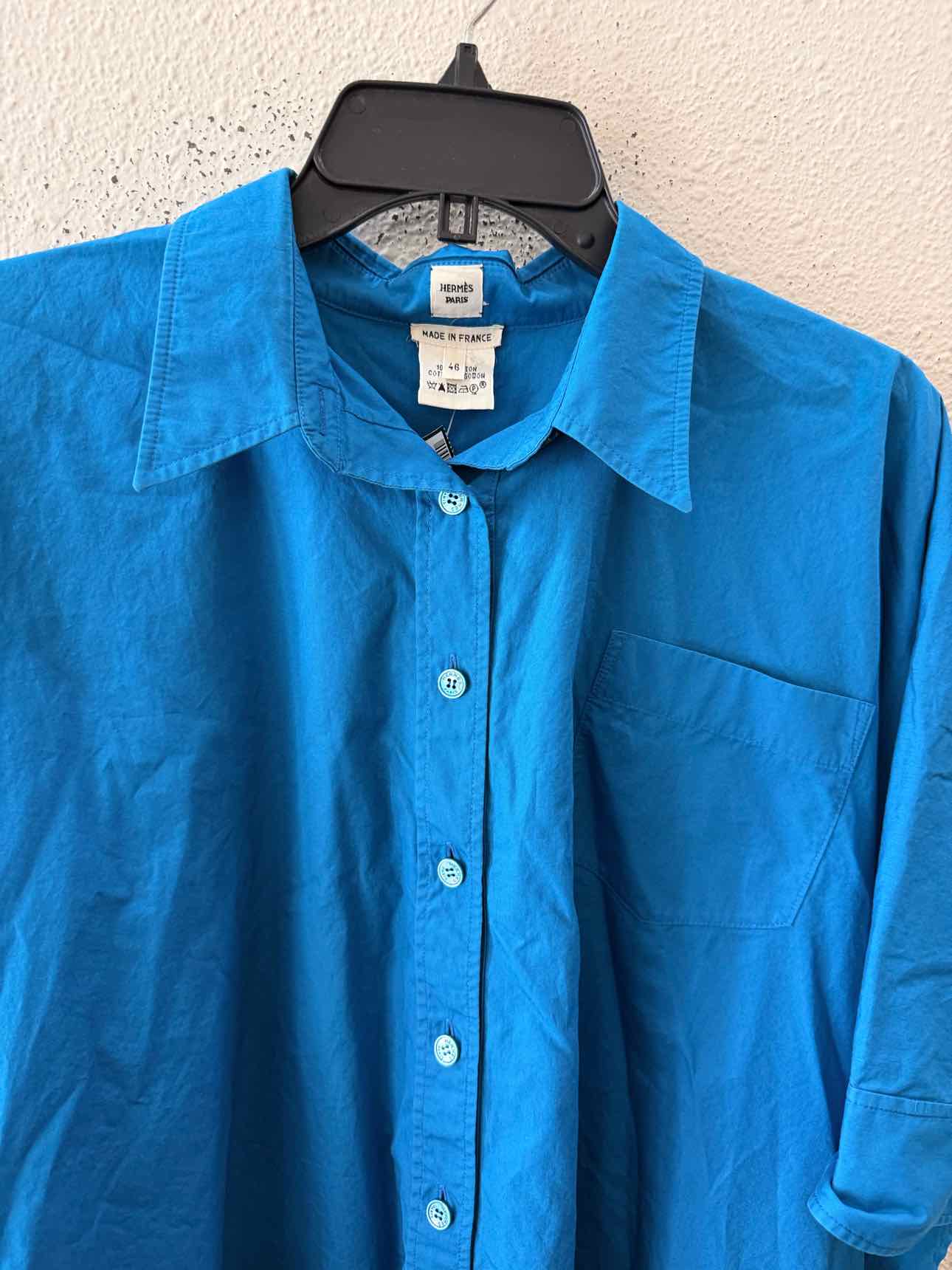 Hermes Paris Cerulean Size 46 Shirt