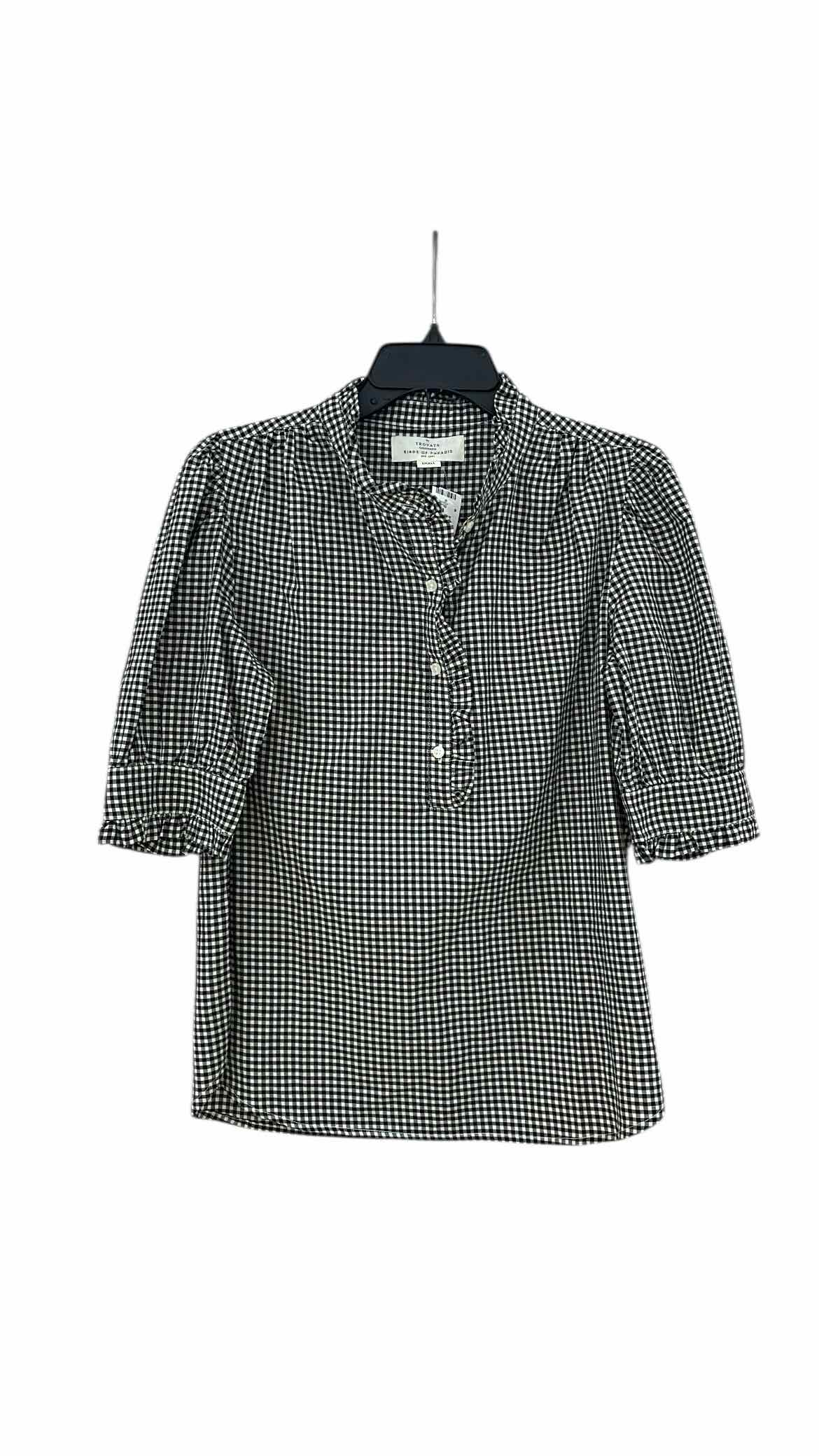 Birds of Paradis Black and white Size S Blouse