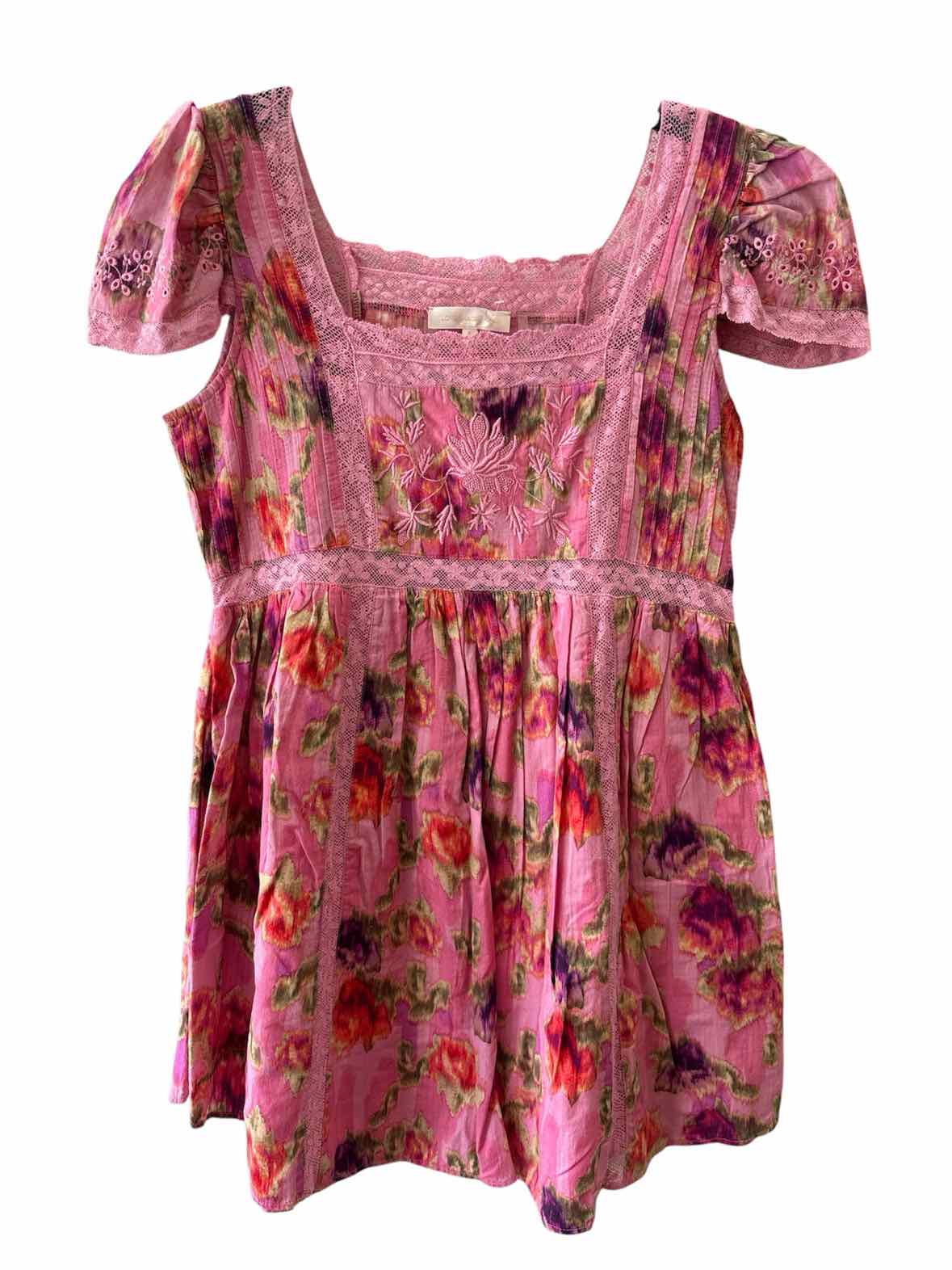 Love Shack Fancy Pink Multi Size 6 Dress