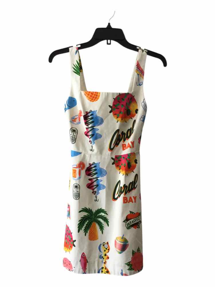 ALEMAIS White Multi Size 2 Dress