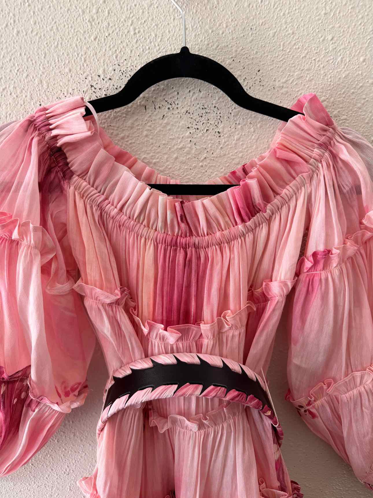 Leo Lin Pink Multi Size 6 Dress
