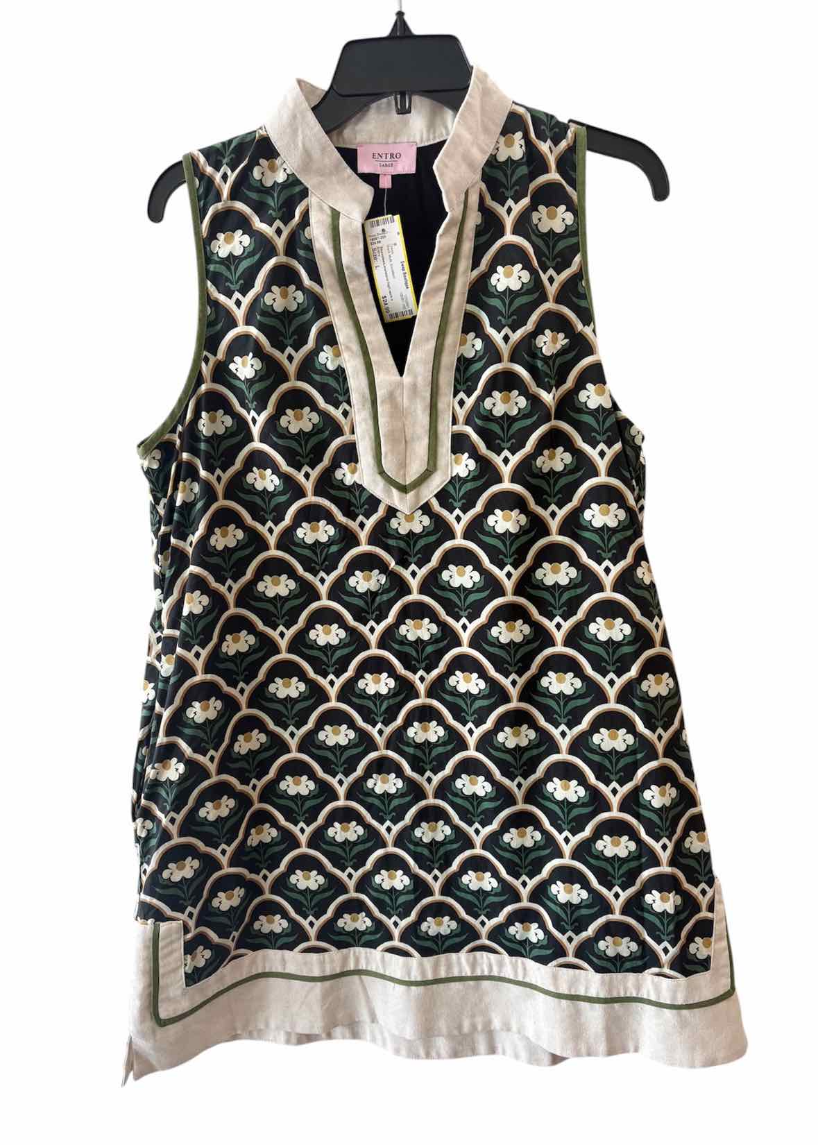Entro Black Multi Size L Dress