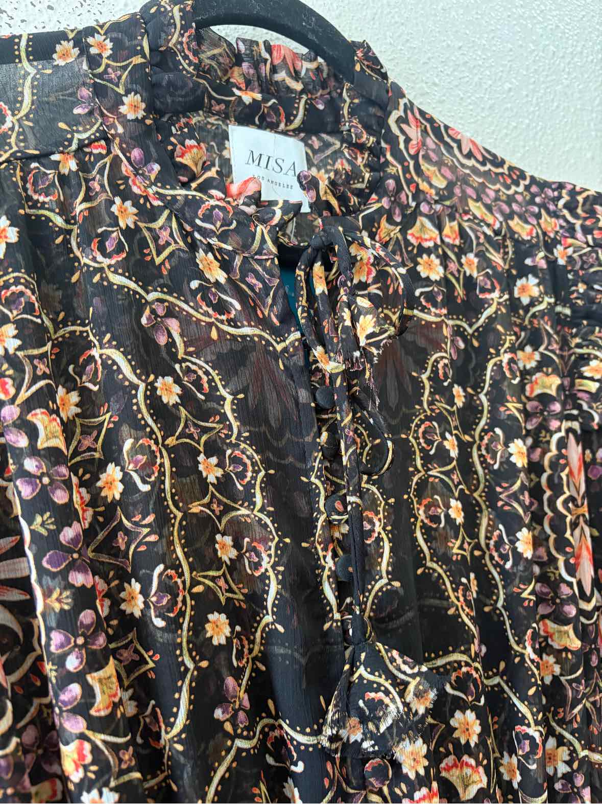 Misa Black Multi Size M Dress