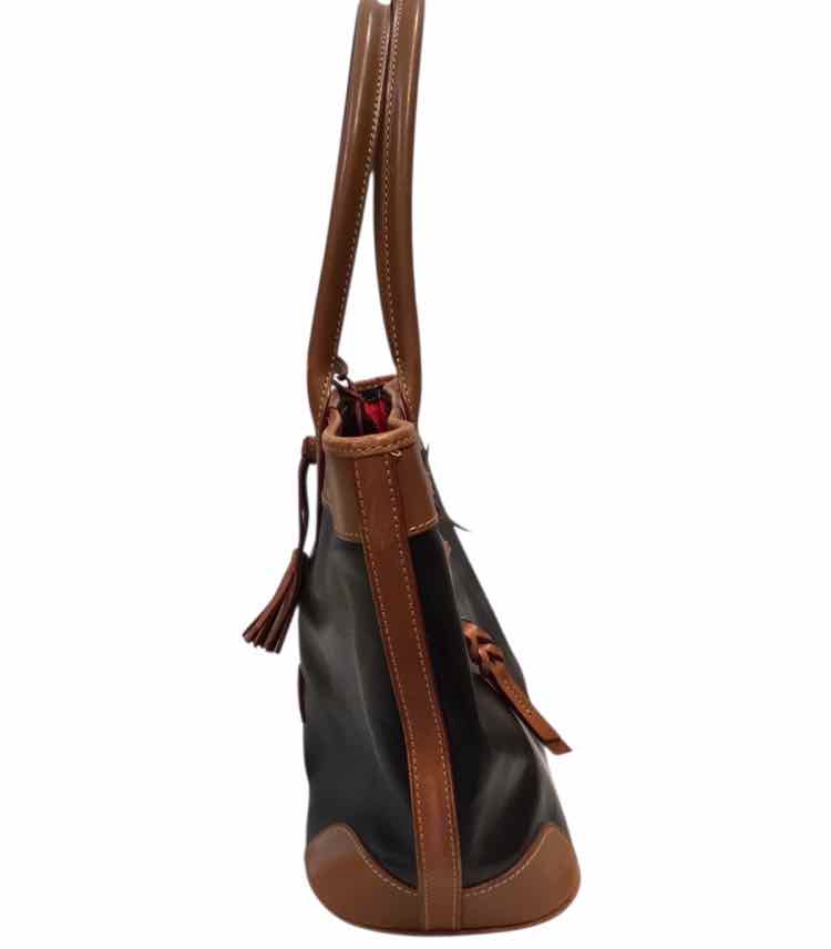 Dooney & Bourke Saffiiano leather bag black and brown Handbag