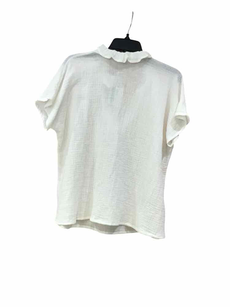 Never a Wallflower White Size L Blouse