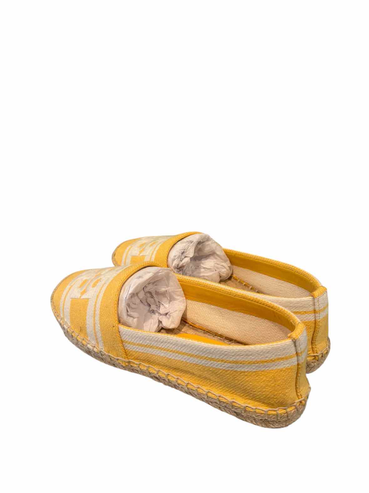 Tory Burch Yellow and white Size 7 Loafers