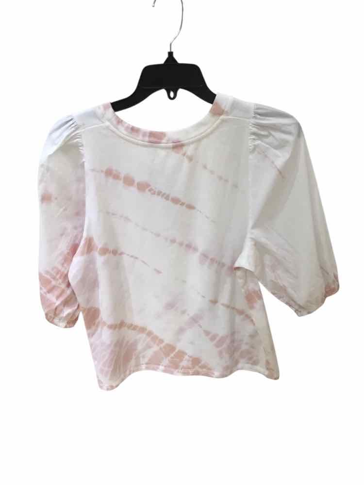 Splendid White and Pink Size S Leggings