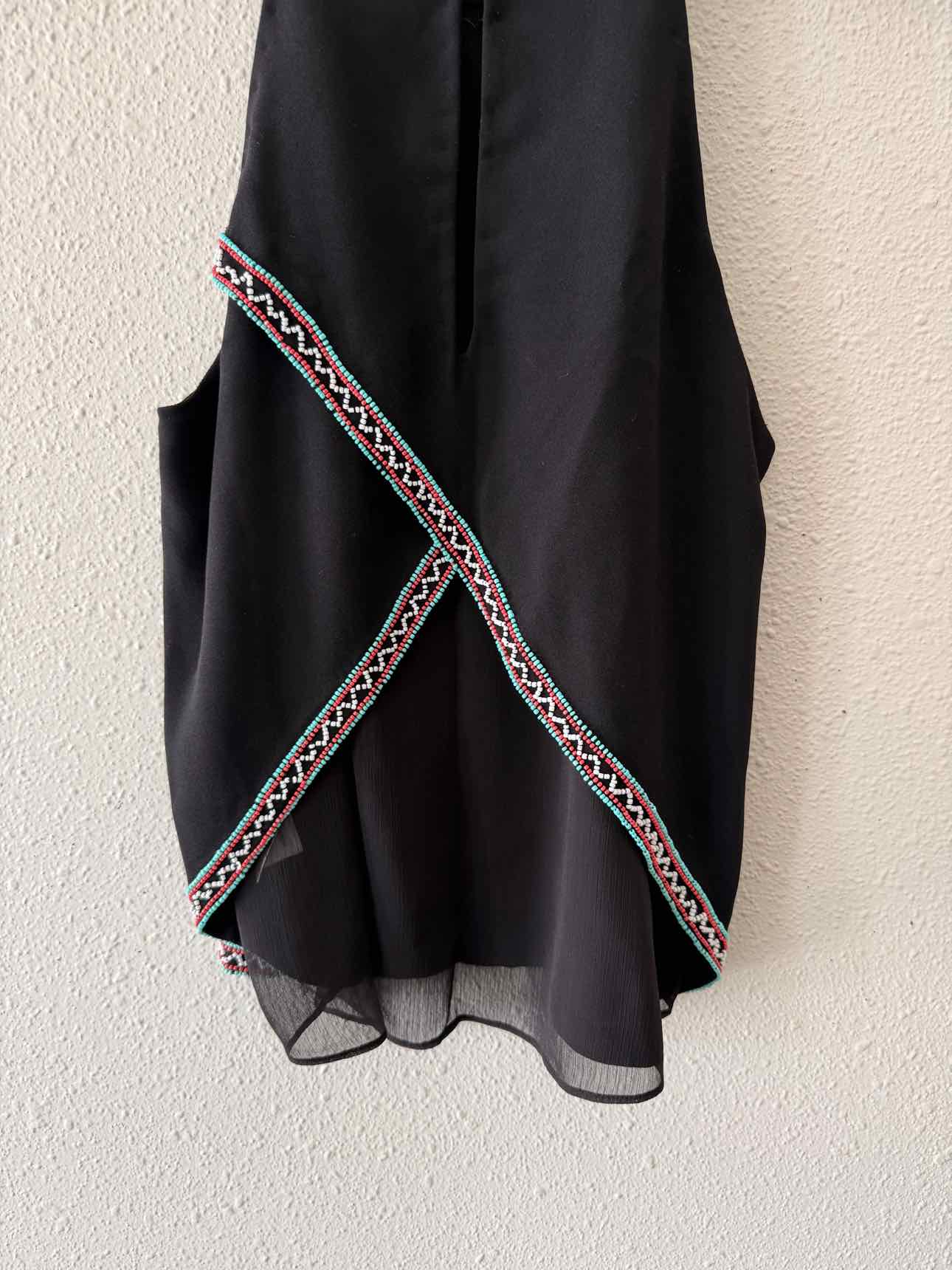 Parker Black Multi Size S Blouse