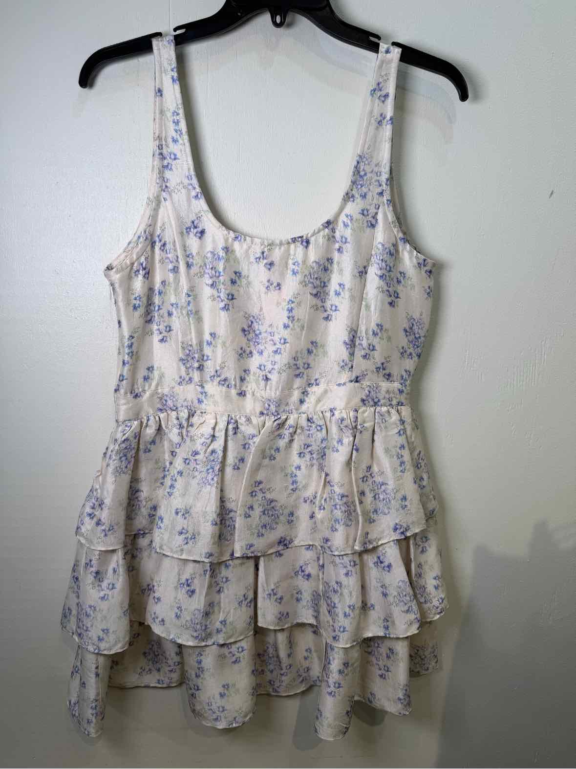 LoveShackFancy White and Light Blue Size 6 Dress
