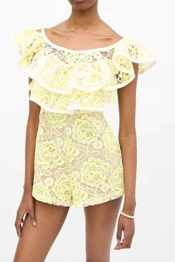 Alexis Yellow Size M Romper