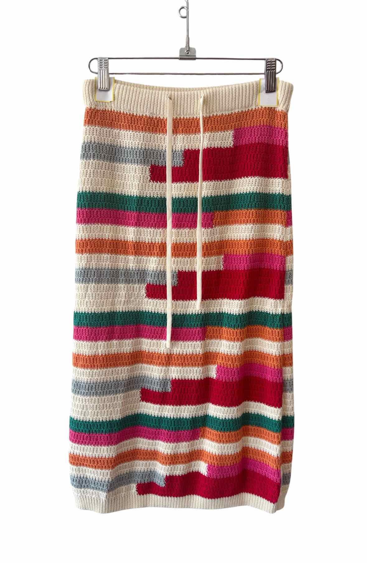 See and Be Seen Cream Multi Size S Skirt