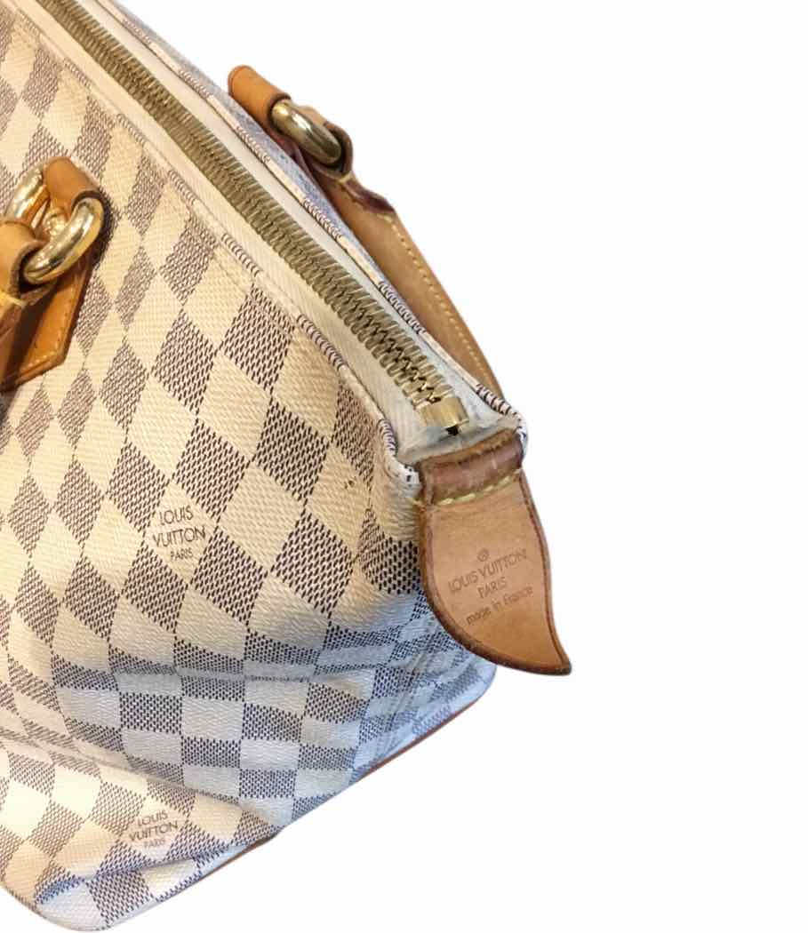Louis Vuitton white and gray Handbag