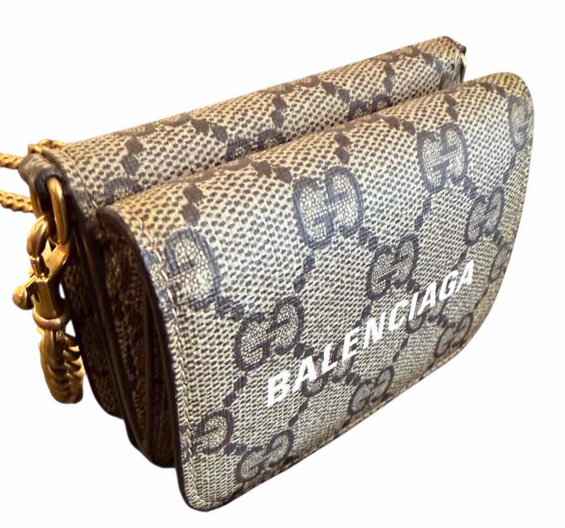 Gucci x Balenciaga beige and brown Handbag
