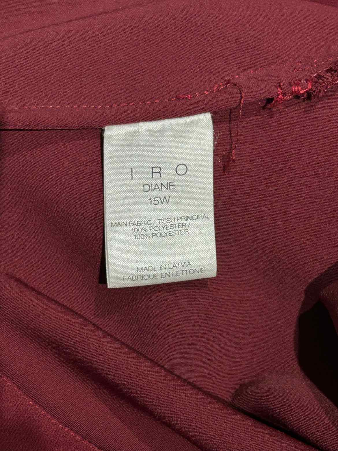 IRO Burgandy Size 40 Dress